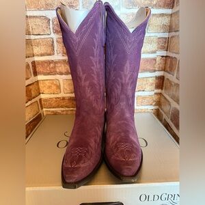 Purple Dutton suede Women's Cowboy Boots